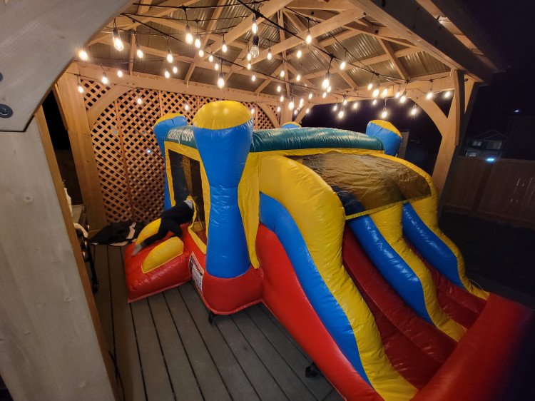 Learning Club bounce house slide (dry) Big Bounce Bros Maryville WA