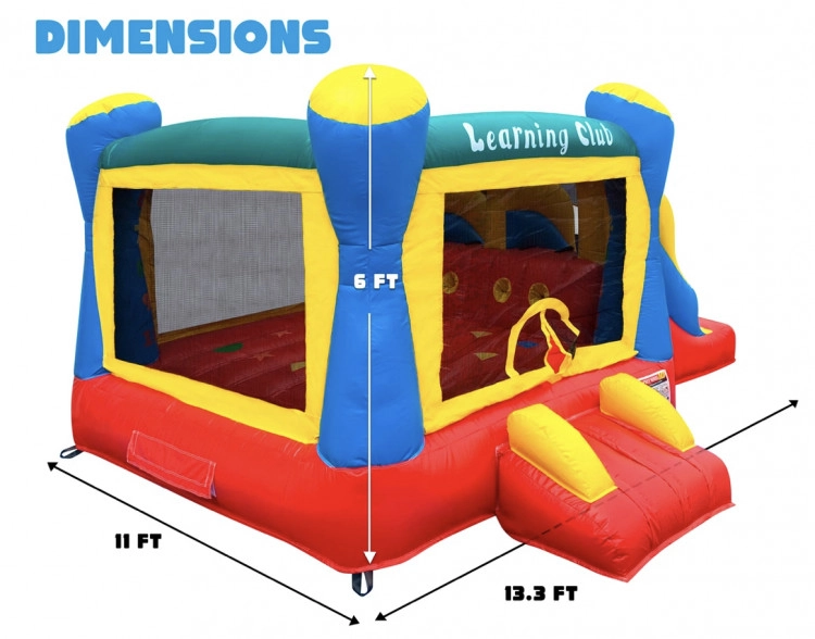 Learning Club bounce house slide (dry)